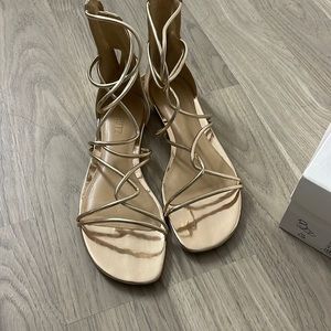 Schutz gold sandals